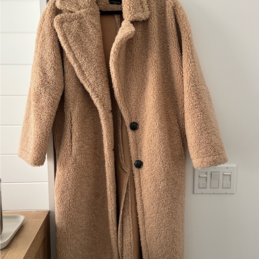 Zara Beige Sherpa Jacket